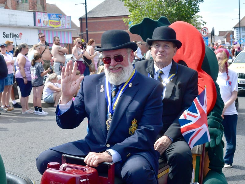 The colourful parade in action on Sunday, August 9.
