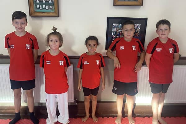Germany-bound - Gainsborough Scorpion Taekwondo's quintet.
