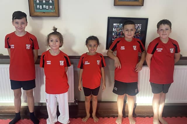 Germany-bound - Gainsborough Scorpion Taekwondo's quintet.