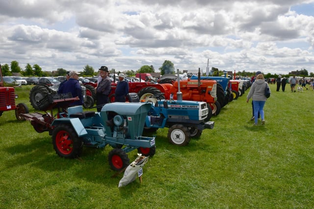 Vintage tractors at Woodhall Spa Country Show.