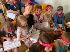 Shoeboxes being delivered to Ukraine