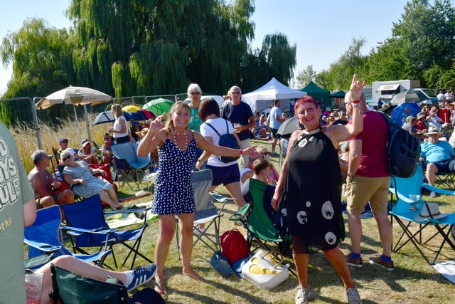 We're rocking: Pictured (from left)Donna Cocks and Bev Ellis of Heckington