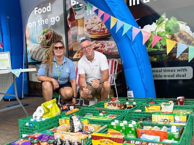 Food bank drive at Lincoln Road Food Store, in Sleaford