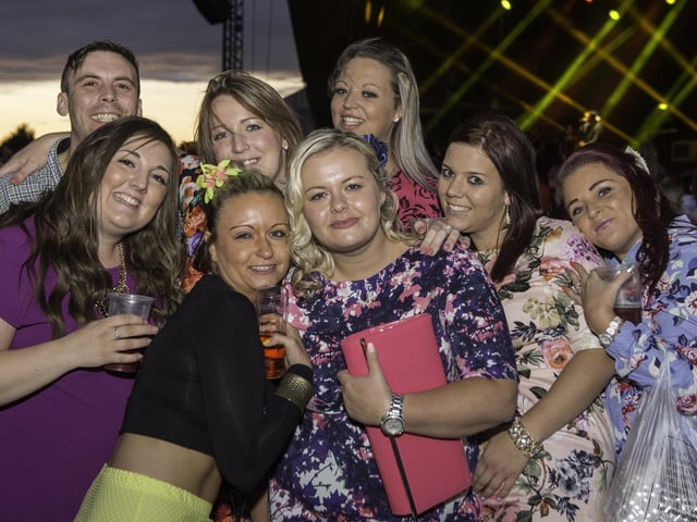 Among those who turned out to see X Factor winner James Arthur perform at Market Rasen Racecourse in 2014.