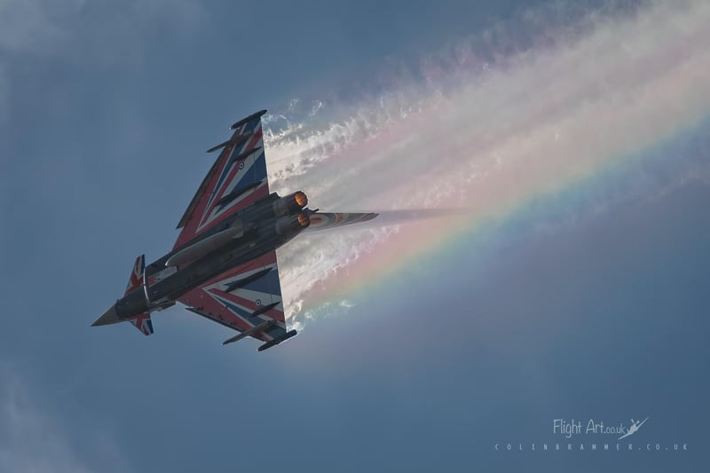 Colin Brammer captured this stunning photo of one of the Typhoon jets from RAF Coningsby.