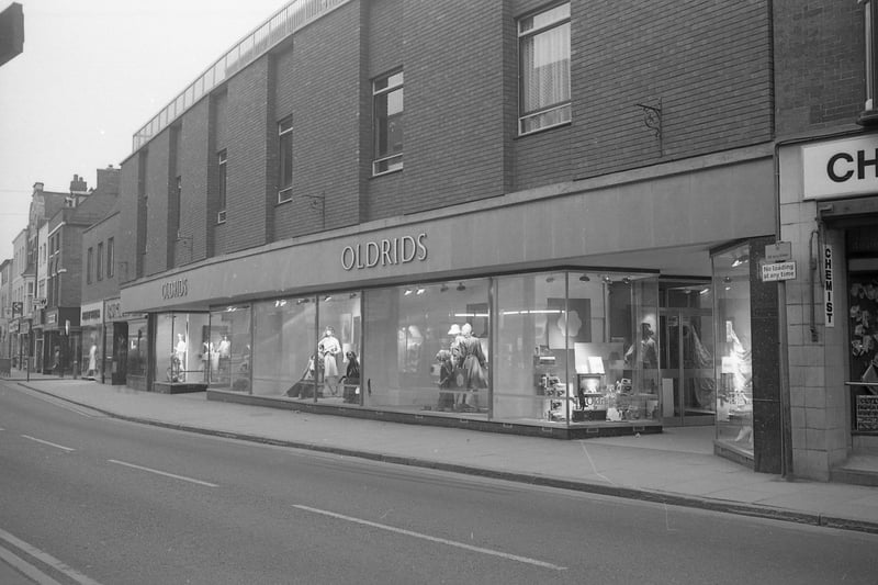 The reverse view, looking towards Wide Bargate. The second floor of the store had a terrace at this point.