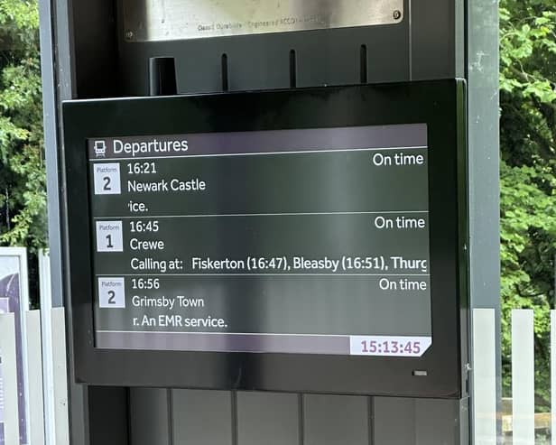 The new screens have now been installed at Lincolnshire railway stations.