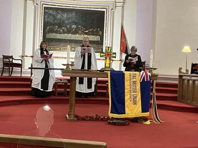 The Remembrance Sunday morning service was held at All Saints Parish Church in Gainsborough