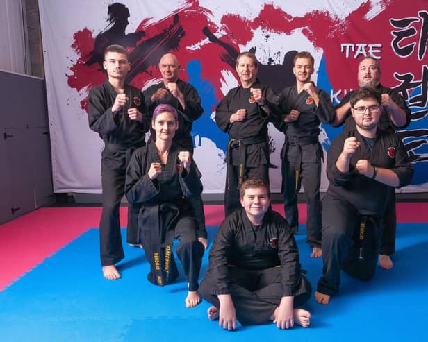 Kendojo students with chief instructor Paul Marshall (back centre).
