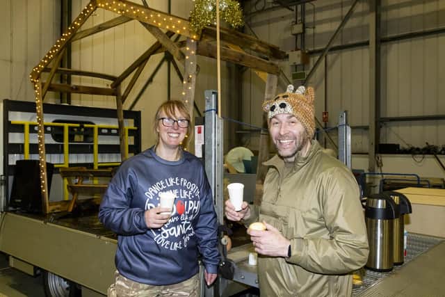 RAF Coningsby Chaplains, Reverend (Wing Commander) Ian Brown and Reverend (Squadron Leader) Chrissie Lacey.