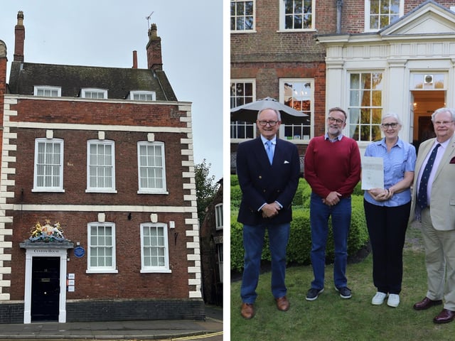 Custom House, in South Street, was highly commended. Pictured are Sandra Snell and William Walker.