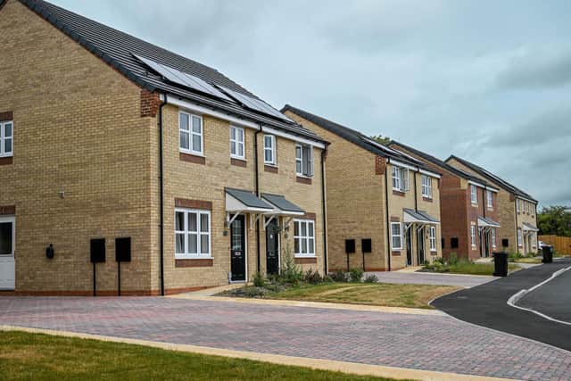 Some of the new affordable homes at The Oaks in Nettleham.