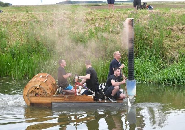 Steaming ahead to the finish line.