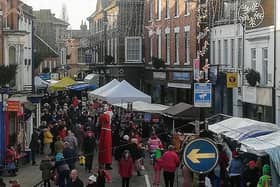 Horncastle's Christmas market, pictured a few years ago, had to be cancelled because of the weather at the weekend, but the organisers say it will be back, bigger and better, in 2025.