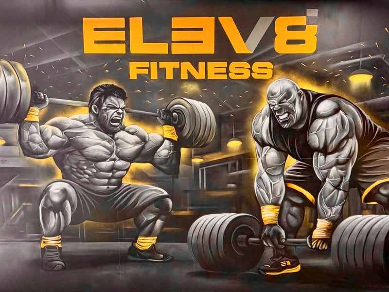 Marvel-ous artwork to inspire gym-users.
