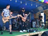 Crossfire, performing at Party in the Ark.