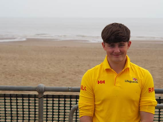 Lifeguard Thomas Capes. photo: RNLI/Derry Salter