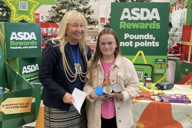 The initiative saw lots of extra donations being made for the Food Bank at Boston's Asda.