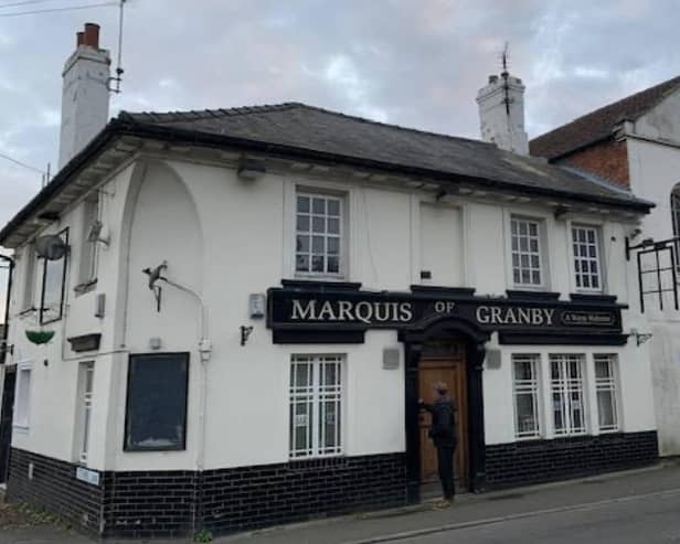 The disused pub, the Marquis of Granby on Westgate, Sleaford. Photo: Google