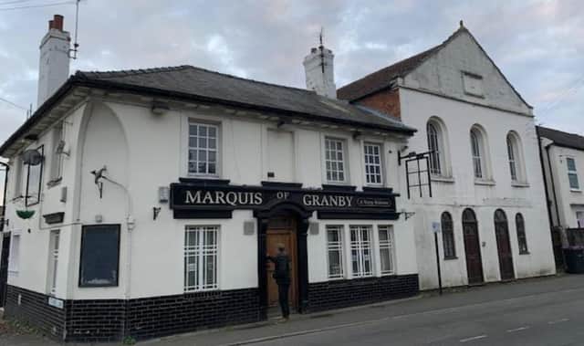 The disused pub, the Marquis of Granby on Westgate, Sleaford. Photo: Google