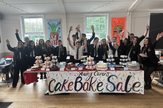 Pupils held a 'young carers' bake sale at the school.