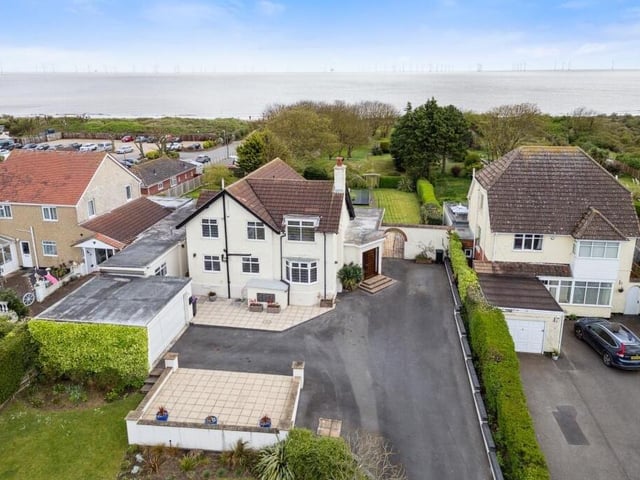 The front of the home, just off the Lincolnshire coast.