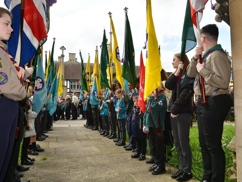 St George's Day parade in Sleaford.