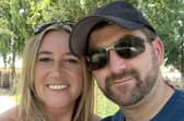 Businesswoman Dawn Hartnett with her late husband, Joe.