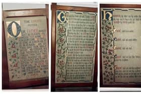 Religious paintings stolen from St Andrew’s Church, Little Steeping, in February.
