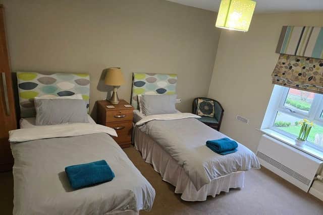 The room is fully furnished with all essential amenities for a comfortable stay