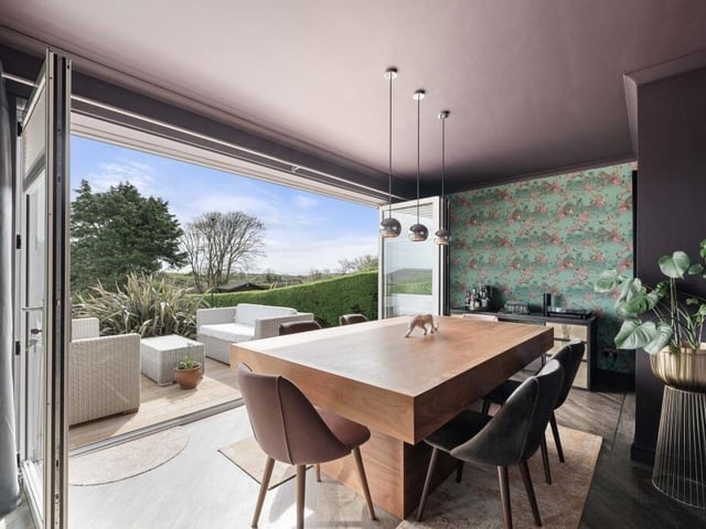 The dining room.