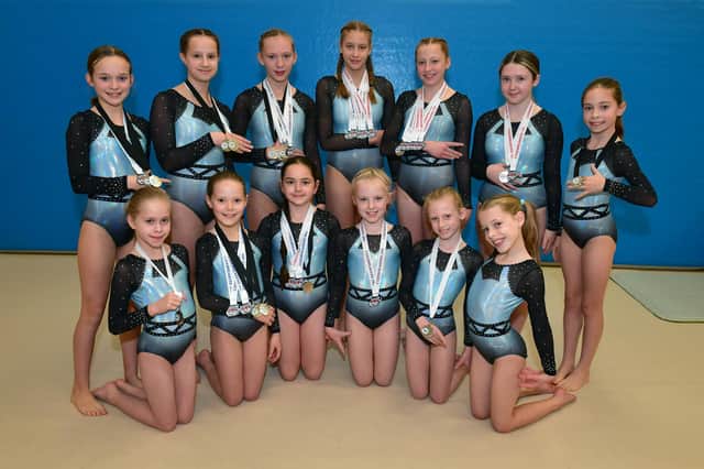 National Invitational Code Breakers award winners from Sleaford Gymnastics Club.