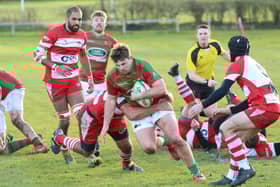 Action from Market Rasen & Louth's win over Nuneaton. Photo submitted.