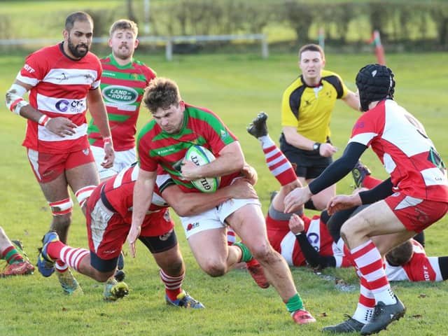 Action from Market Rasen & Louth's win over Nuneaton. Photo submitted.
