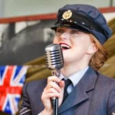 1940s vocalist Miss Sarah Jane will be singing at the Sleaford 1940s event.