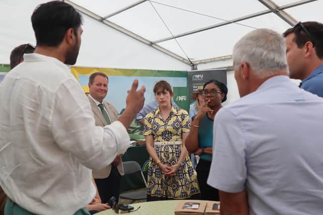 MP Victoria Atkins with Conservative Party leader Kemi Badenoch at the Lincolnshire Show.