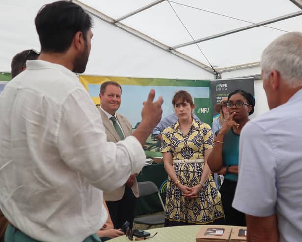 MP Victoria Atkins with Conservative Party leader Kemi Badenoch at the Lincolnshire Show.