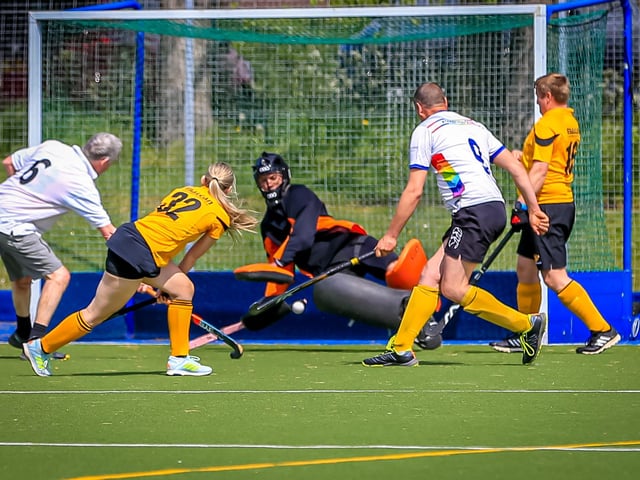 Going for goal. Photo: David Dales