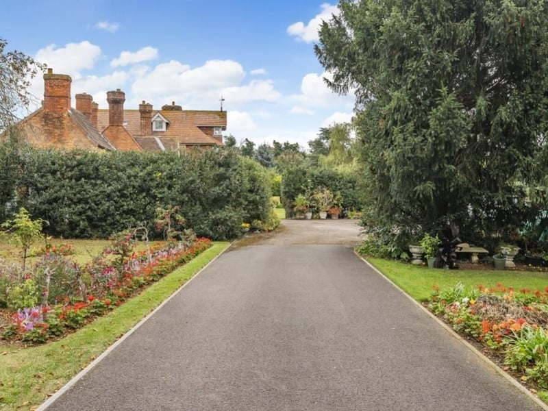 The approach to the home.