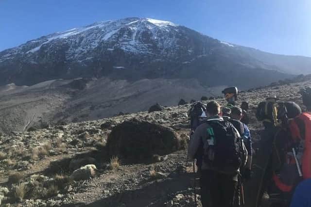 Climbers on a previous expedition to Mount Kilimanjaro. (PHOTO BY: Ultra Adventures)