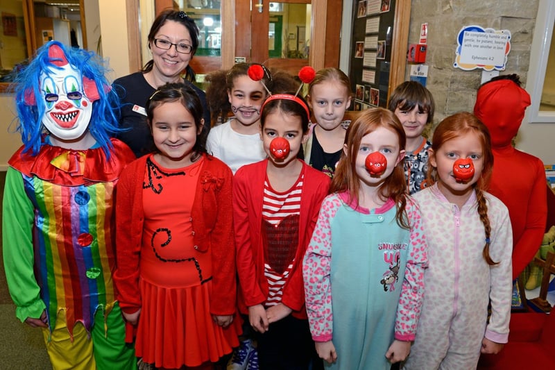 St Michael’s Primary School in Coningsby dressed up for Red Nose Day 10 years ago.