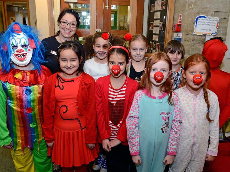 St Michael’s Primary School in Coningsby dressed up for Red Nose Day 10 years ago.