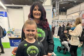 Paige with Rocket Dog and Jacqui the director from Dogs4Wildlife earlier this year at Crufts