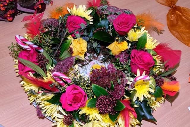 First prize for flower arrangement went to Sue Case, of Caythorpe WI. Photo: Janis Tunaley