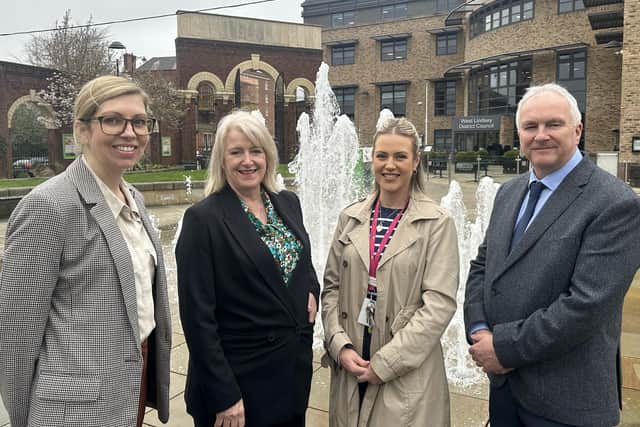 Sally Grindrod-Smith, Coun Lesley Rollings, Melissa Cutforth and Coun Trevor Young