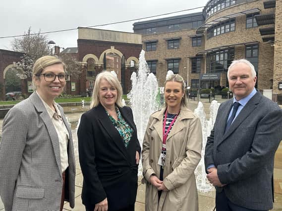 Sally Grindrod-Smith, Coun Lesley Rollings, Melissa Cutforth and Coun Trevor Young
