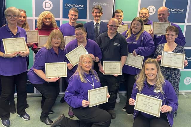 Downton Boston celebrating more than 230 years' service at its latest Long Service Awards.