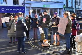 The Vigil held by Hope Springs Eternal in Louth on Friday.