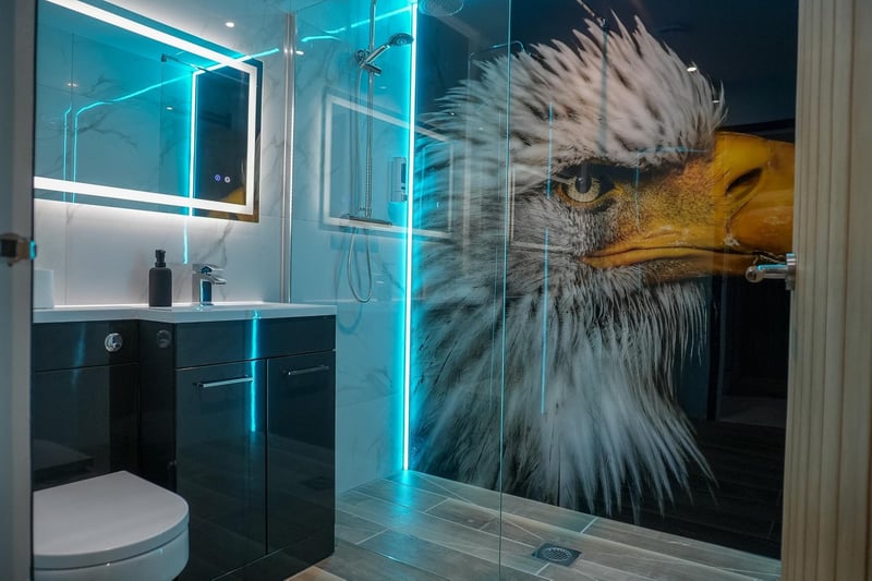 One of the stylish bathrooms.