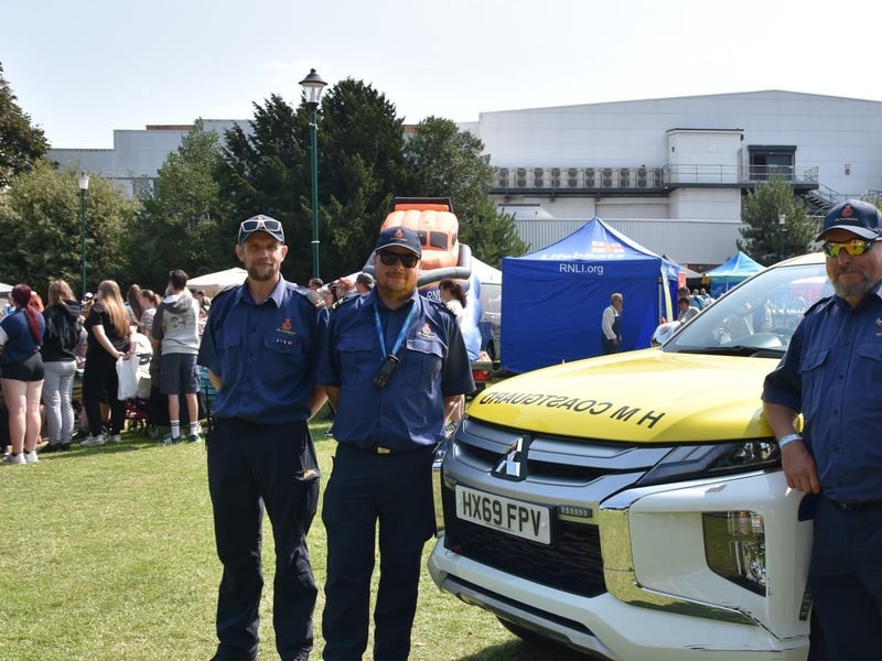 The Coastguard were on hand to explain their role in keeping visitors safe.